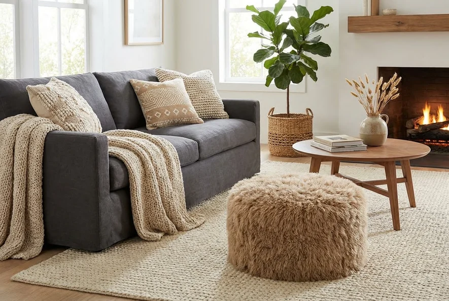 Nomad Tibet Pouf — 40 × 40 × 40 cm